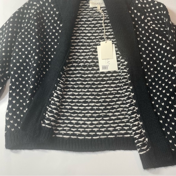 THE GREAT The Tiny Hearts Lodge Jacquard Cardigan Size 2 - Picture 8 of 8